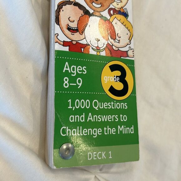 Brain Quest Q & A Cards Grade 3 for Ages 8-9 Deck 1 Educational Toys - Picture 4 of 5